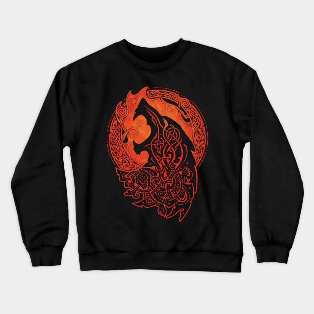 FENRIR. LOKI'S SON. Crewneck Sweatshirt by RAIDHO